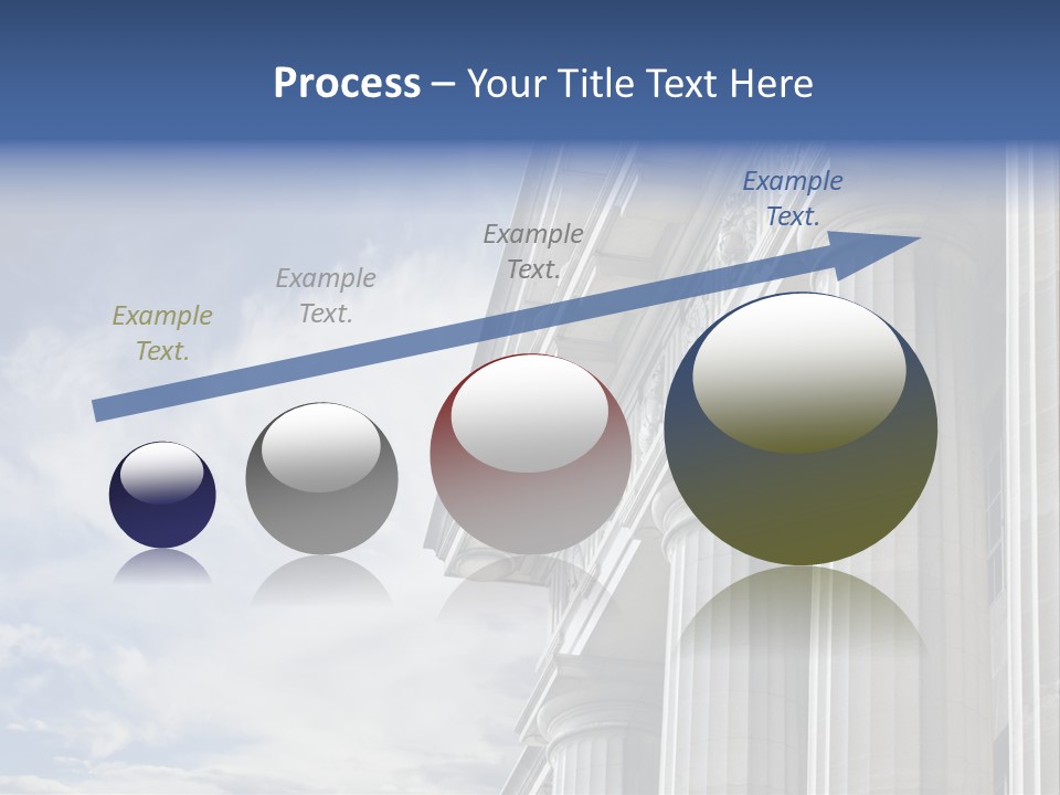 Legal Building Grecoroman Column Symbol PowerPoint Template