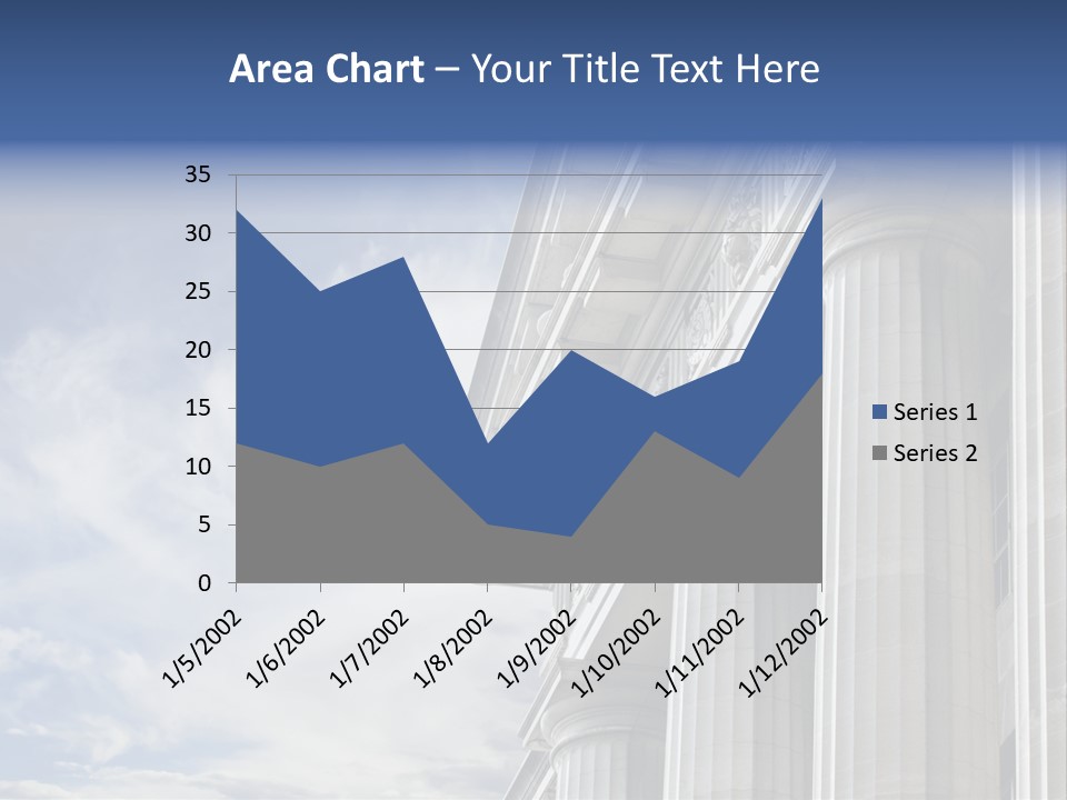 Legal Building Grecoroman Column Symbol PowerPoint Template