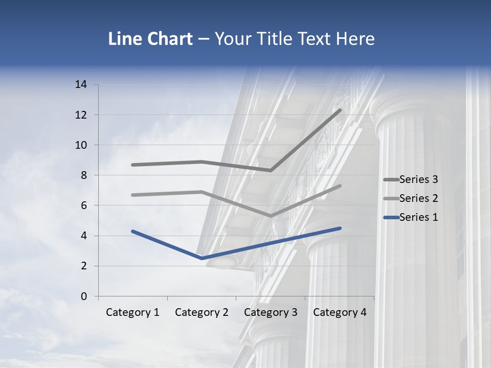 Legal Building Grecoroman Column Symbol PowerPoint Template