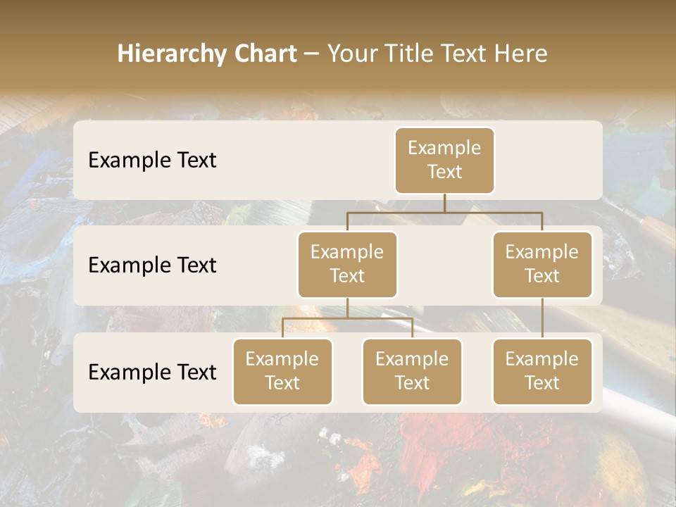 A Paintbrush And Some Paint Sitting On Top Of A Table PowerPoint Template