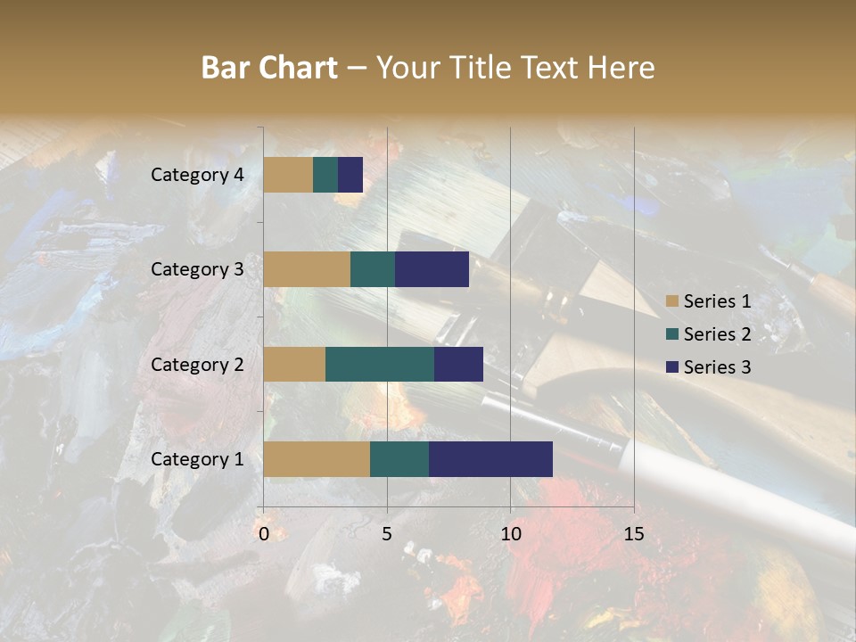 A Paintbrush And Some Paint Sitting On Top Of A Table PowerPoint Template