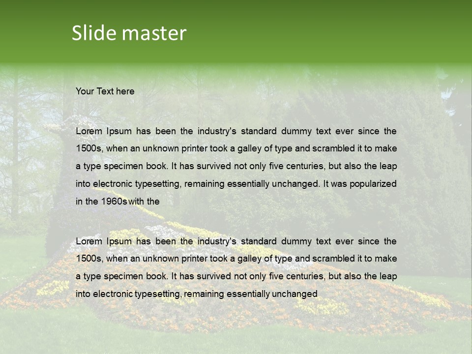 Sunny Day Safety Pavement PowerPoint Template