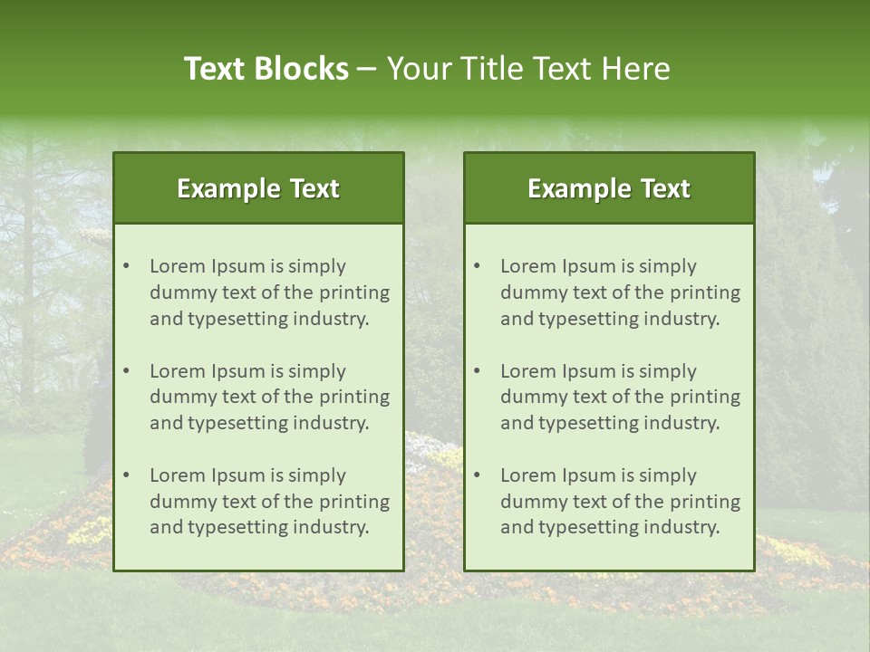 Sunny Day Safety Pavement PowerPoint Template