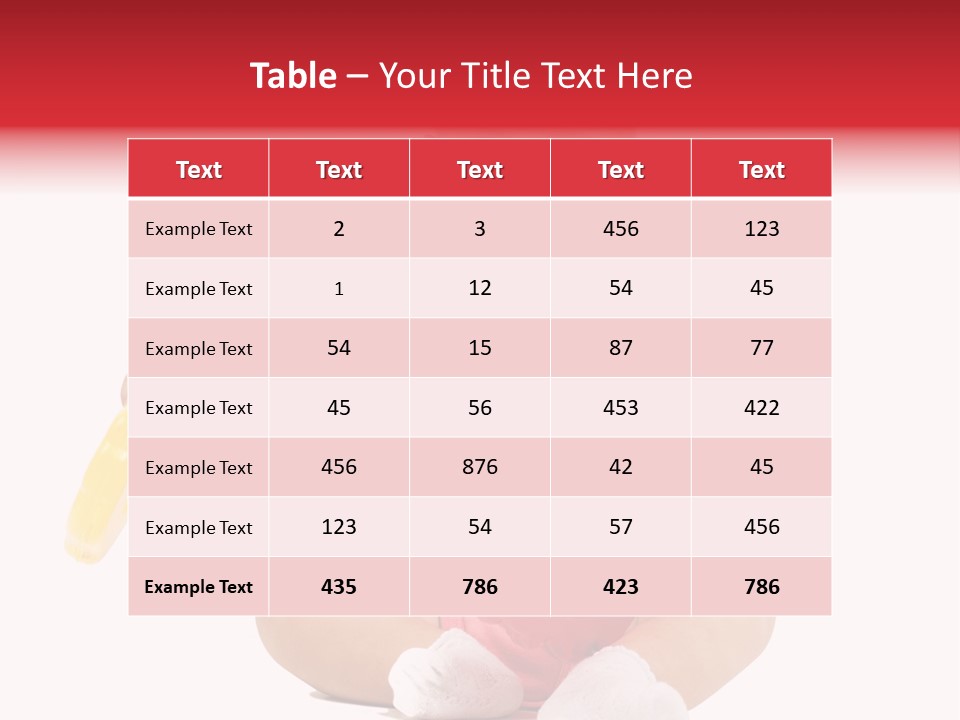 Girl White Baby PowerPoint Template