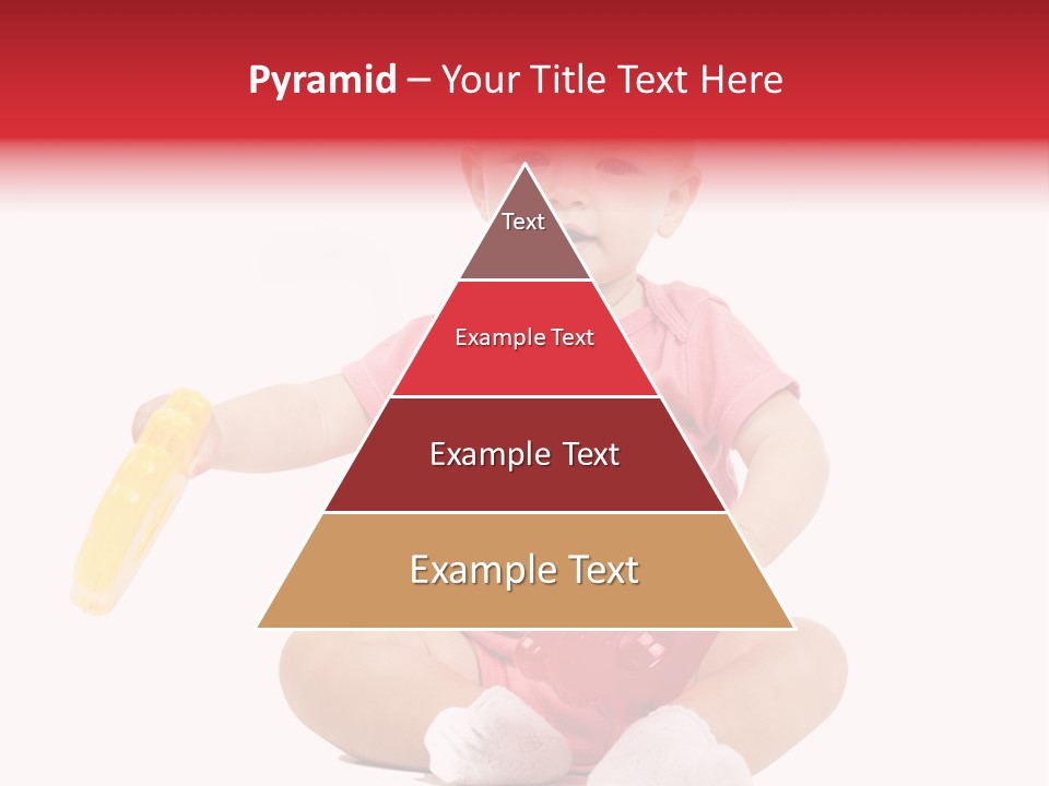 Girl White Baby PowerPoint Template