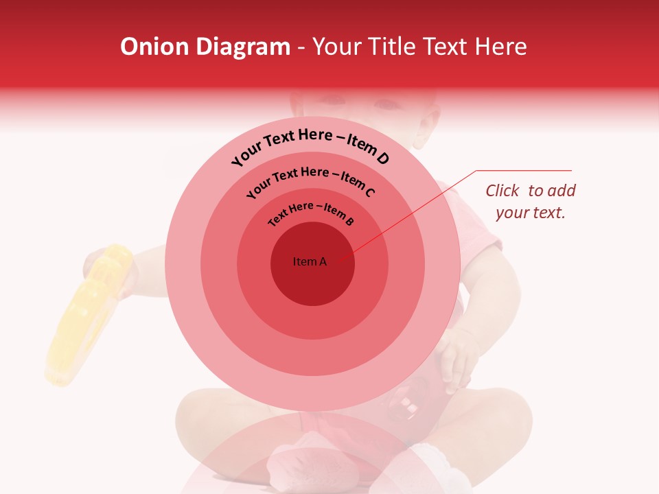 Girl White Baby PowerPoint Template