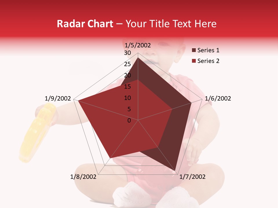 Girl White Baby PowerPoint Template