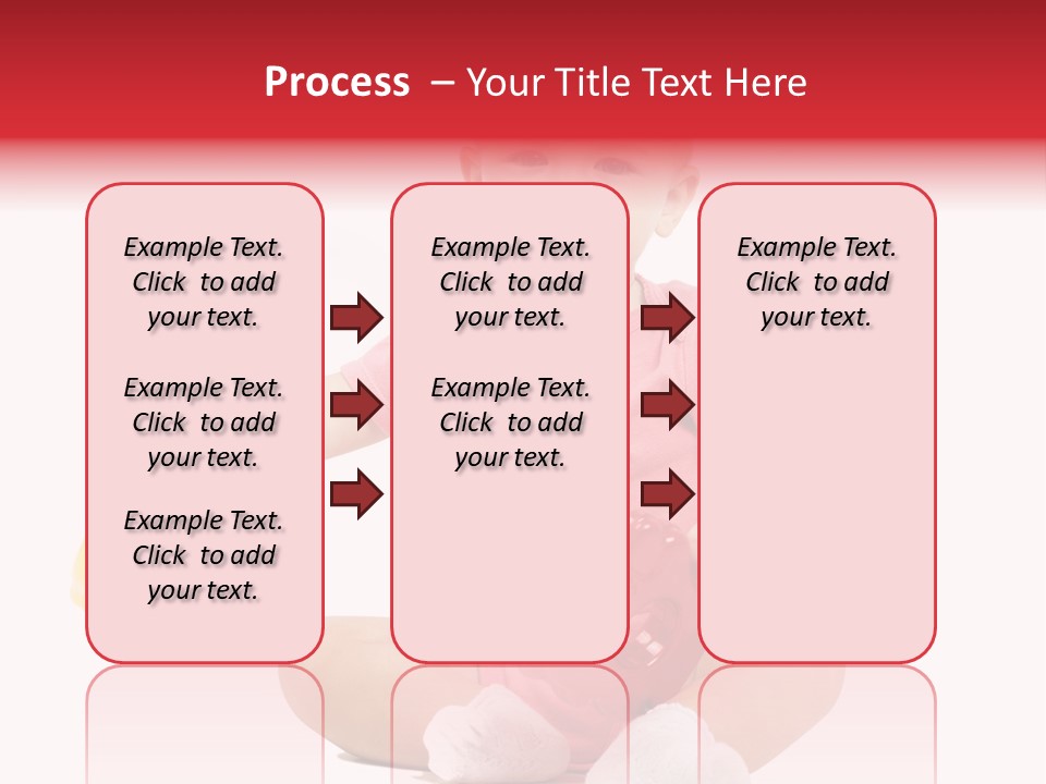 Girl White Baby PowerPoint Template