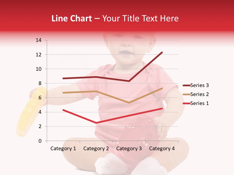 Girl White Baby PowerPoint Template