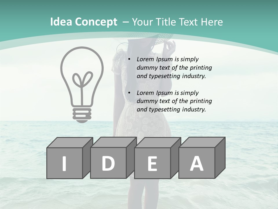 Female  Hat PowerPoint Template