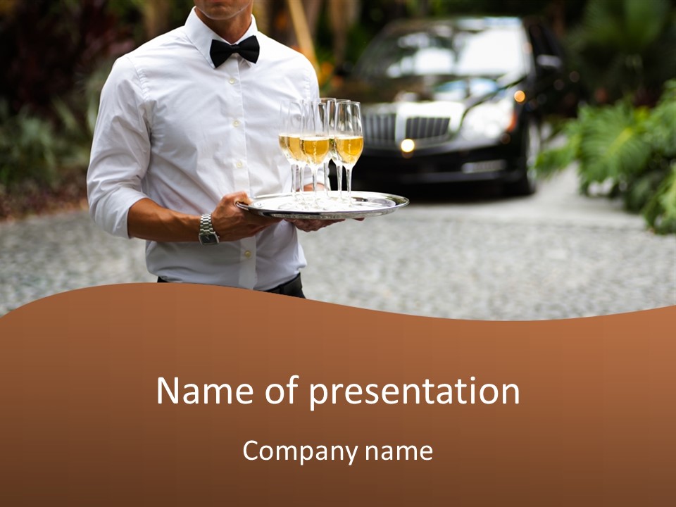 Waiter Formal Modern PowerPoint Template