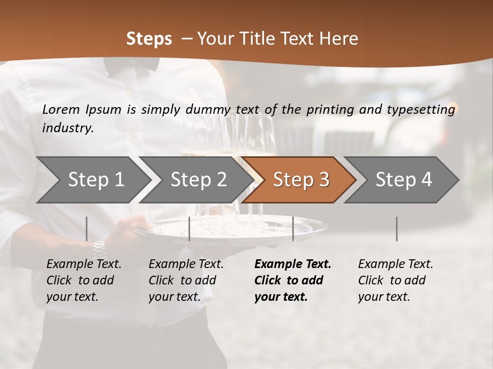Waiter Formal Modern PowerPoint Template