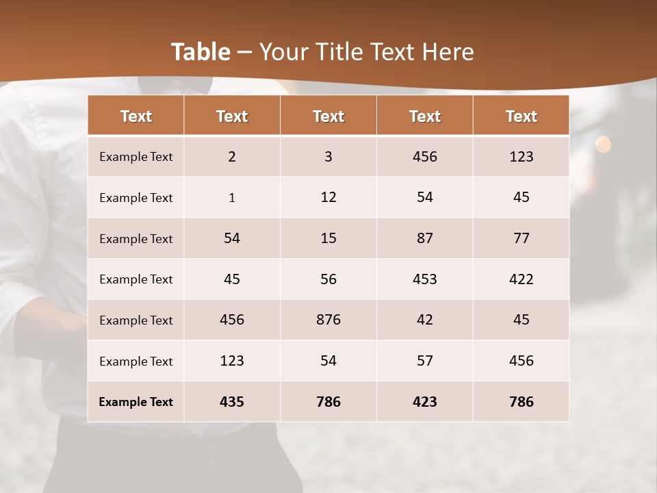 Waiter Formal Modern PowerPoint Template