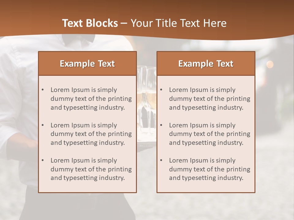 Waiter Formal Modern PowerPoint Template