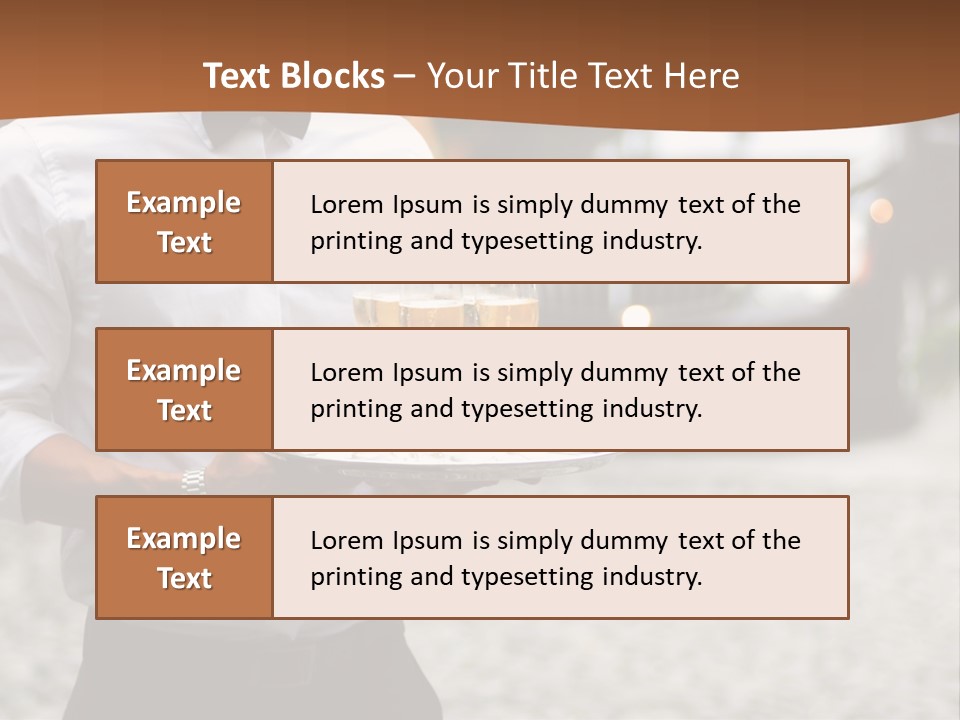 Waiter Formal Modern PowerPoint Template