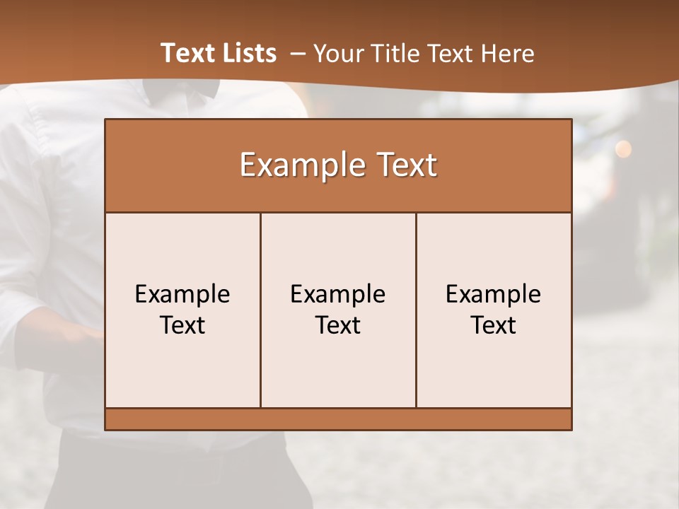 Waiter Formal Modern PowerPoint Template