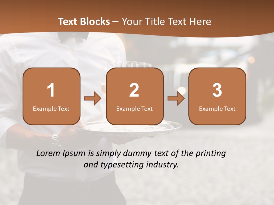 Waiter Formal Modern PowerPoint Template