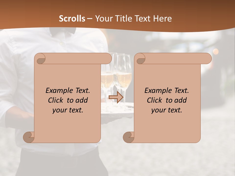 Waiter Formal Modern PowerPoint Template