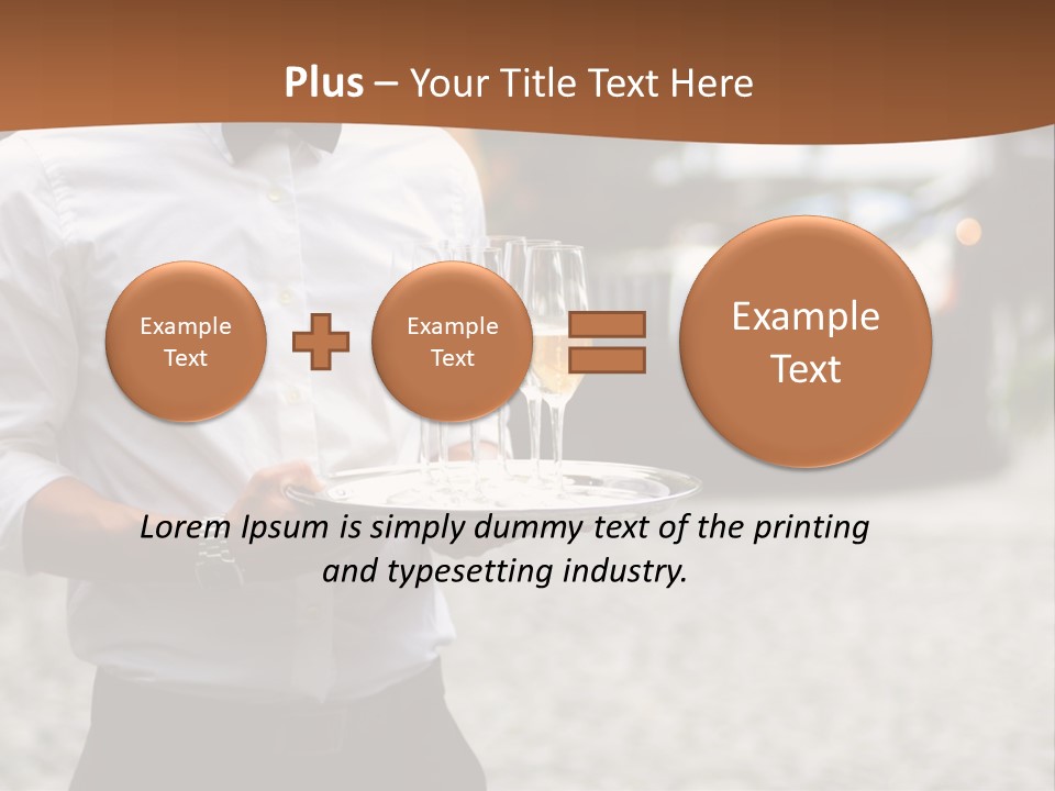 Waiter Formal Modern PowerPoint Template