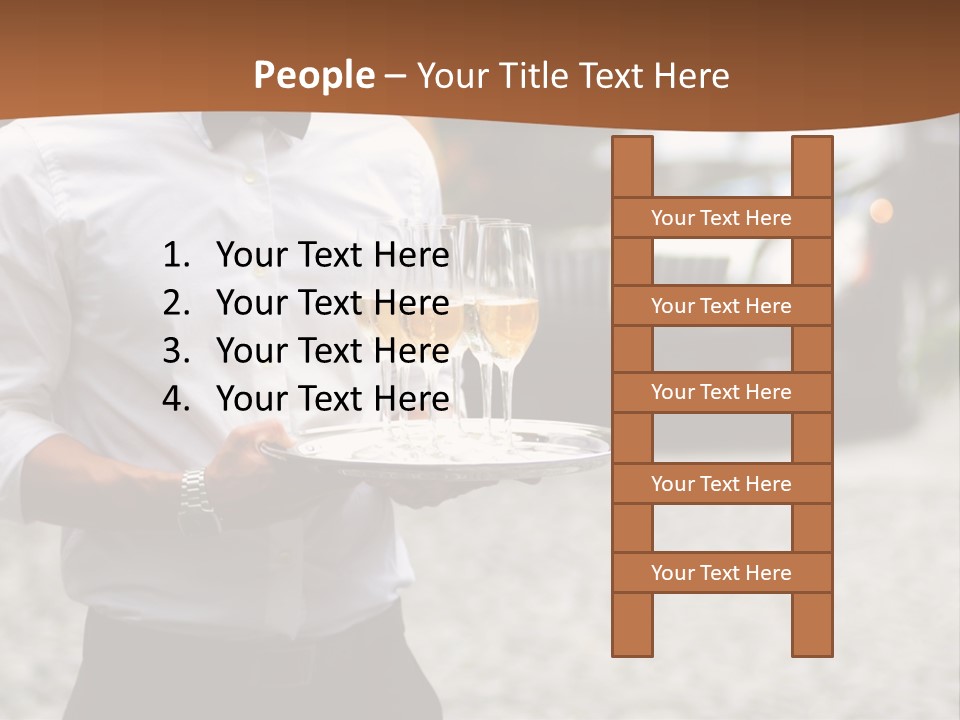 Waiter Formal Modern PowerPoint Template