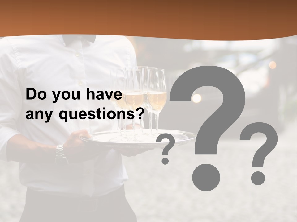 Waiter Formal Modern PowerPoint Template