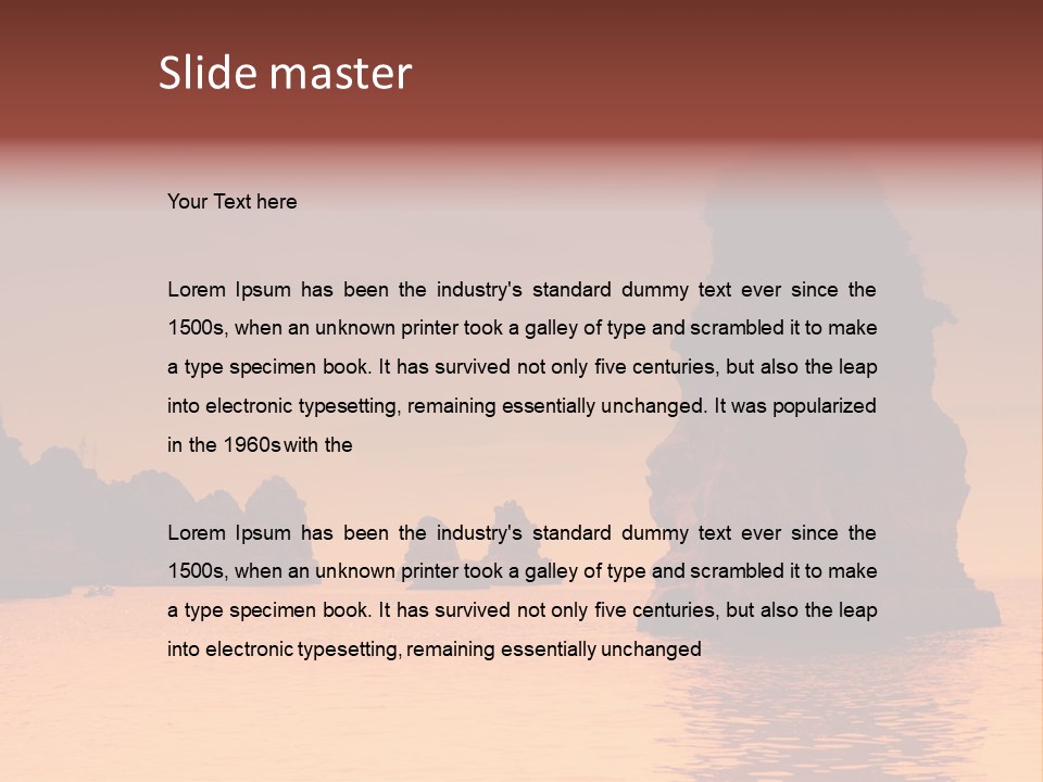 Scene Blue Simplicity PowerPoint Template