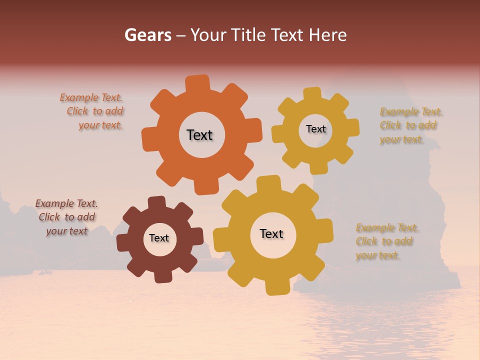 Scene Blue Simplicity PowerPoint Template