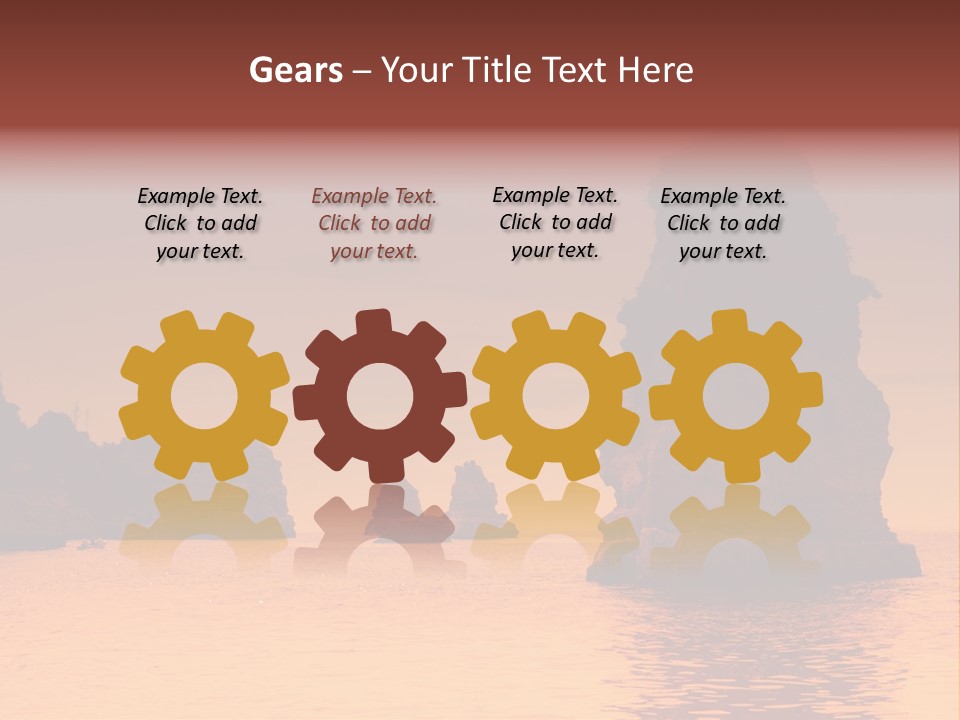 Scene Blue Simplicity PowerPoint Template