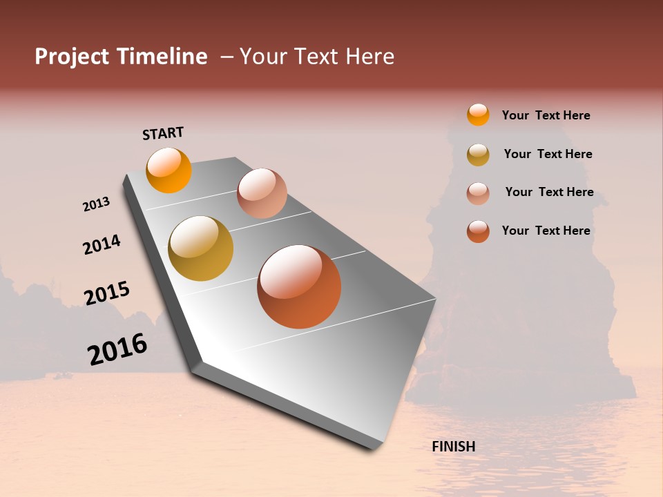Scene Blue Simplicity PowerPoint Template
