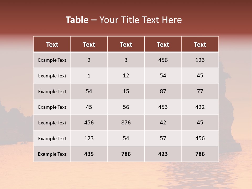 Scene Blue Simplicity PowerPoint Template