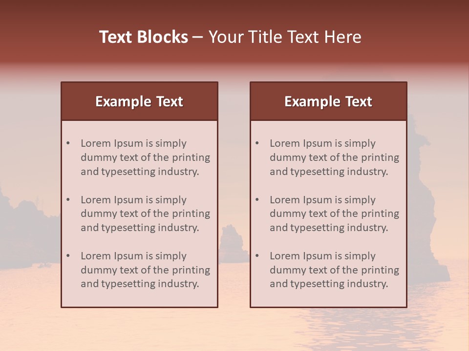 Scene Blue Simplicity PowerPoint Template
