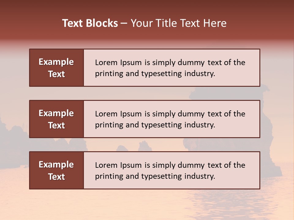 Scene Blue Simplicity PowerPoint Template