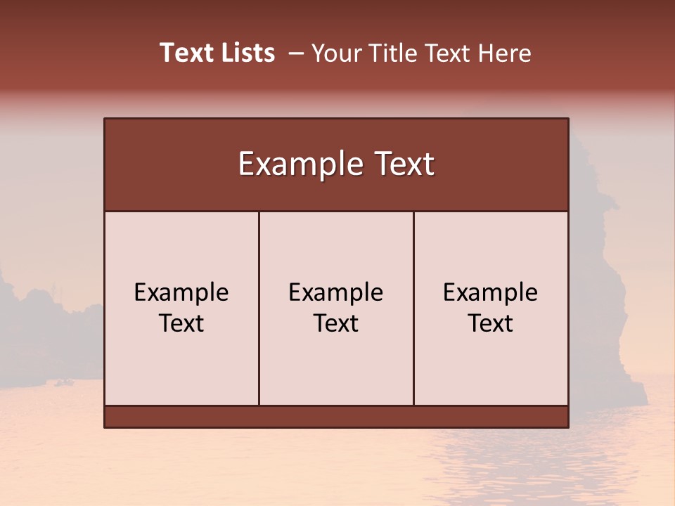 Scene Blue Simplicity PowerPoint Template