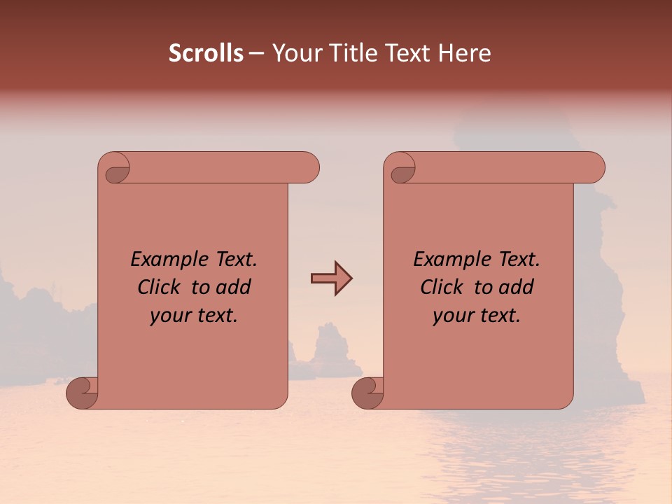Scene Blue Simplicity PowerPoint Template