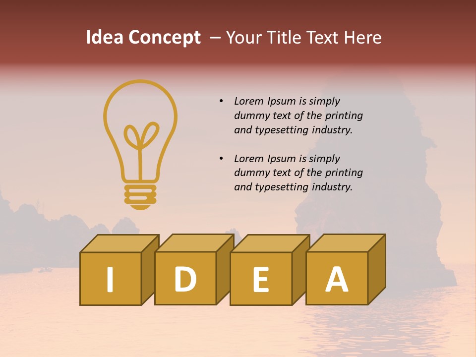 Scene Blue Simplicity PowerPoint Template