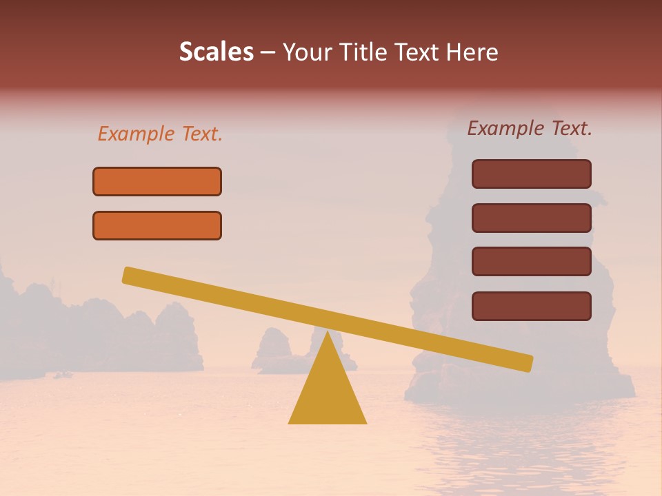 Scene Blue Simplicity PowerPoint Template
