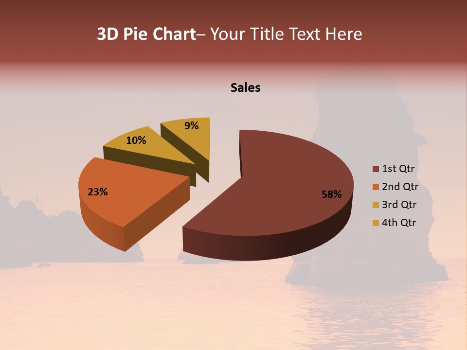 Scene Blue Simplicity PowerPoint Template