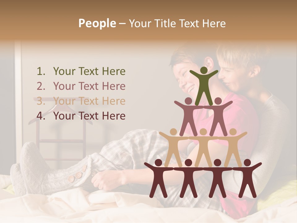 Lesbian Gay People PowerPoint Template