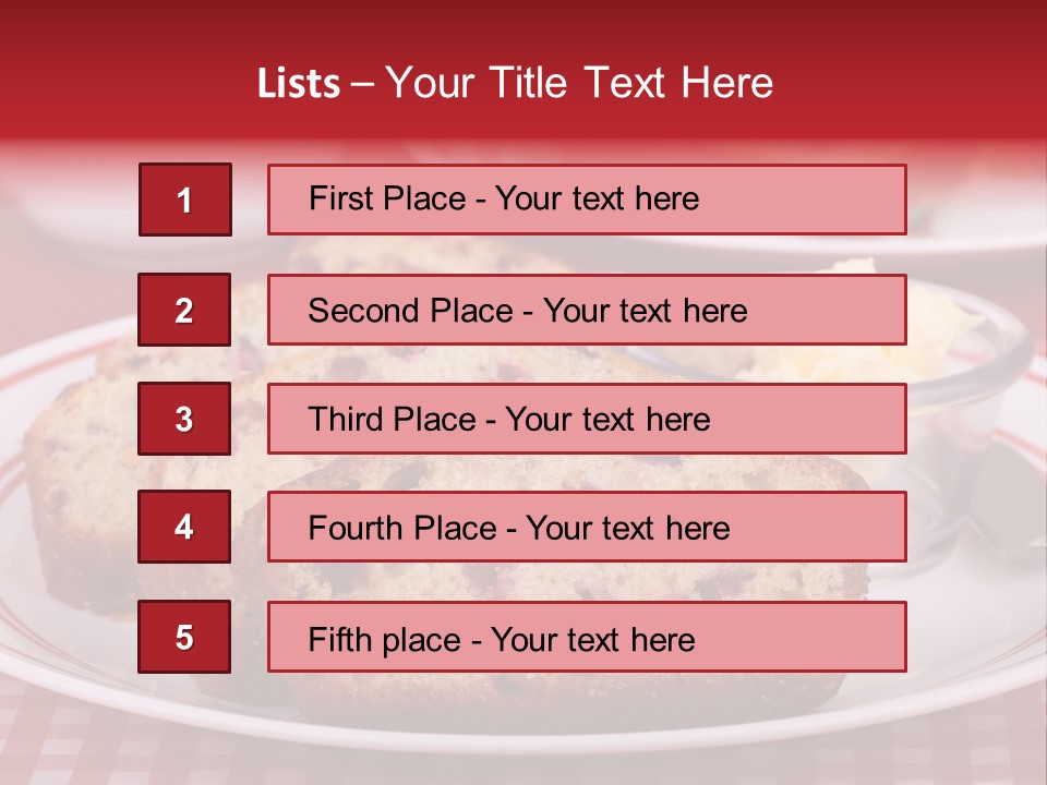 Sweet Plate Snack PowerPoint Template