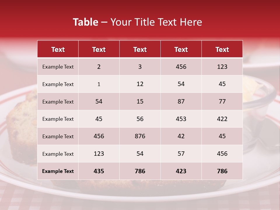 Sweet Plate Snack PowerPoint Template