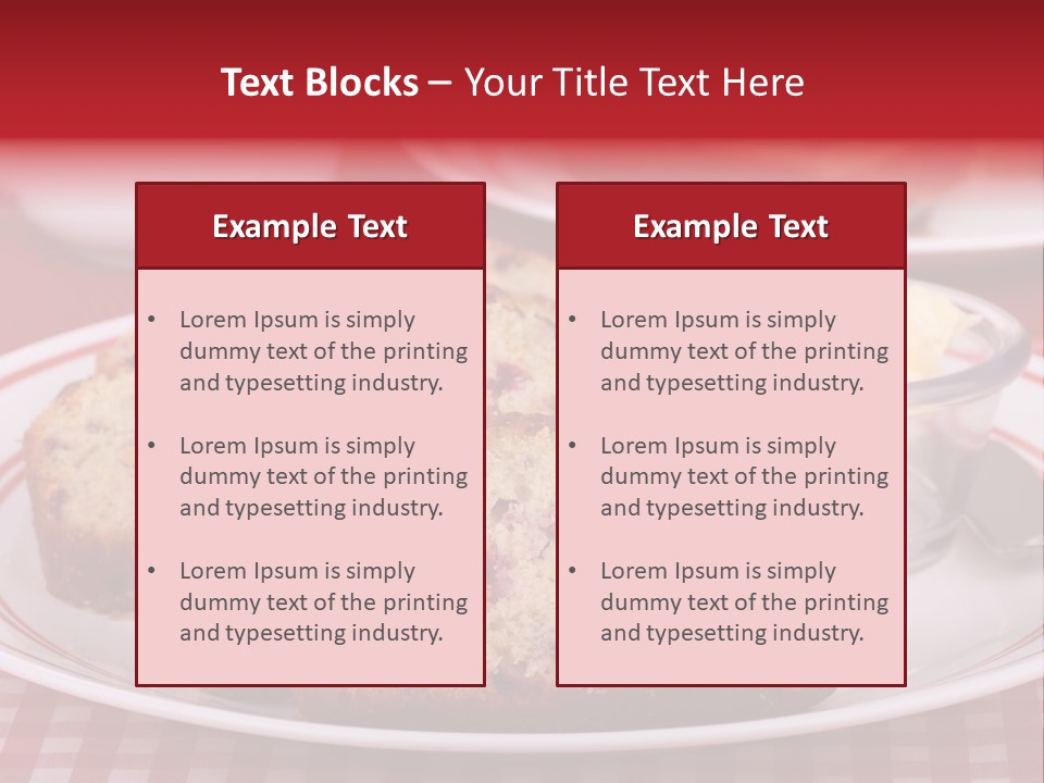 Sweet Plate Snack PowerPoint Template