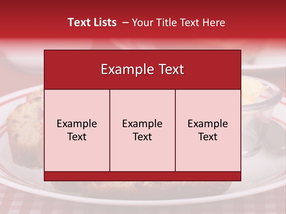 Sweet Plate Snack PowerPoint Template