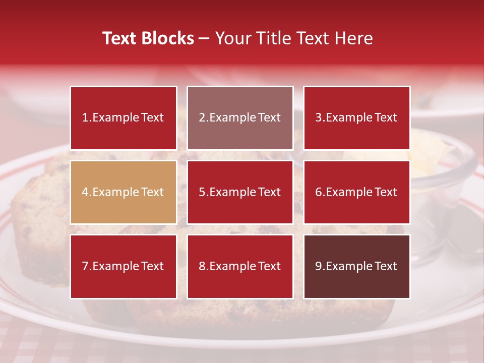 Sweet Plate Snack PowerPoint Template