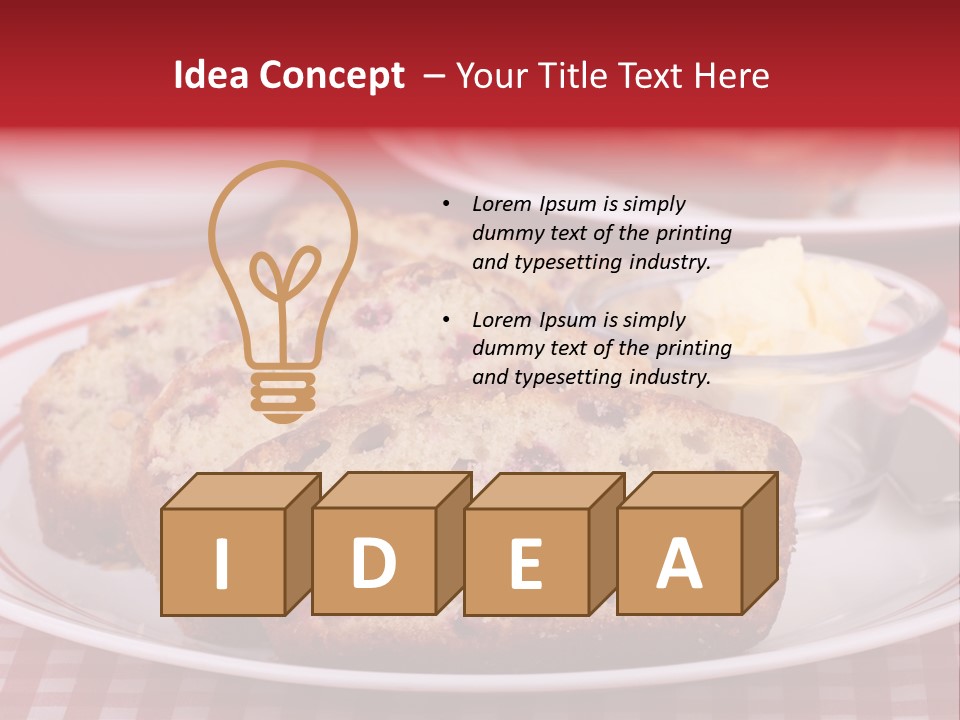 Sweet Plate Snack PowerPoint Template