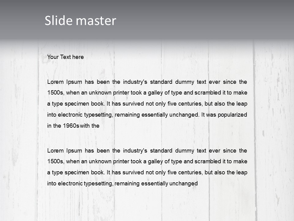 Grungy Design Timber PowerPoint Template