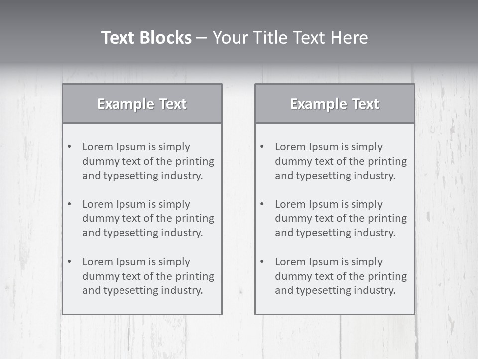 Grungy Design Timber PowerPoint Template