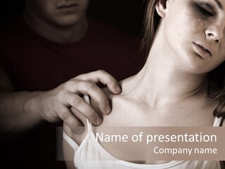 Pain Depression Abused PowerPoint Template