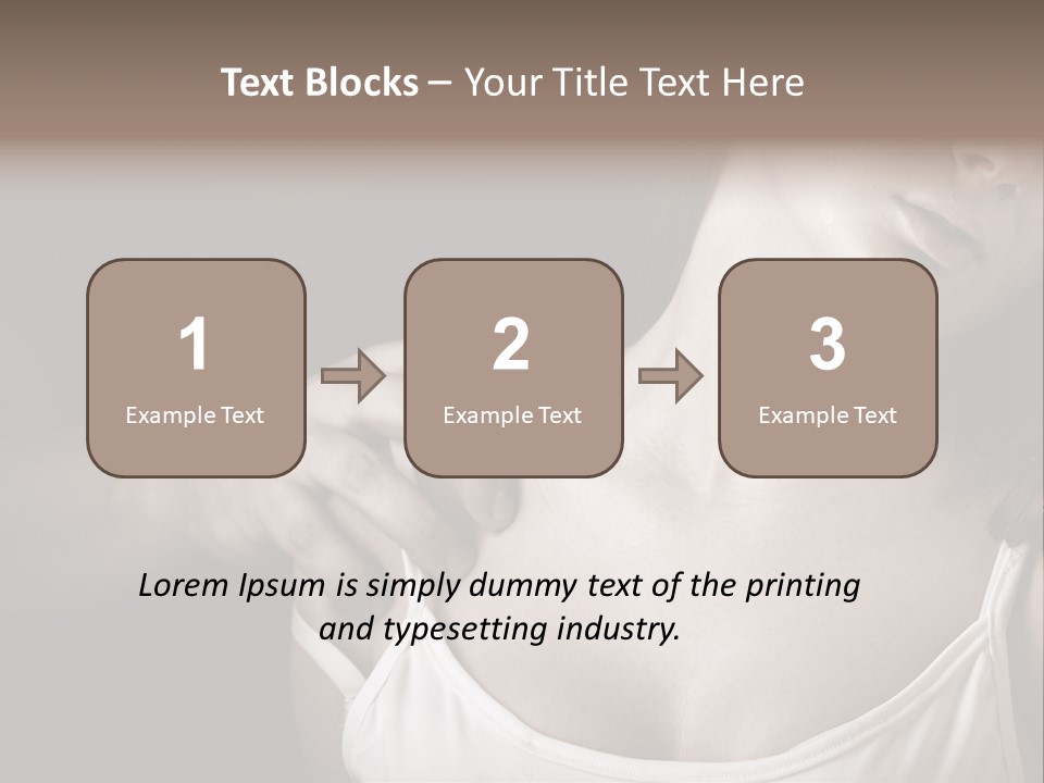 Pain Depression Abused PowerPoint Template