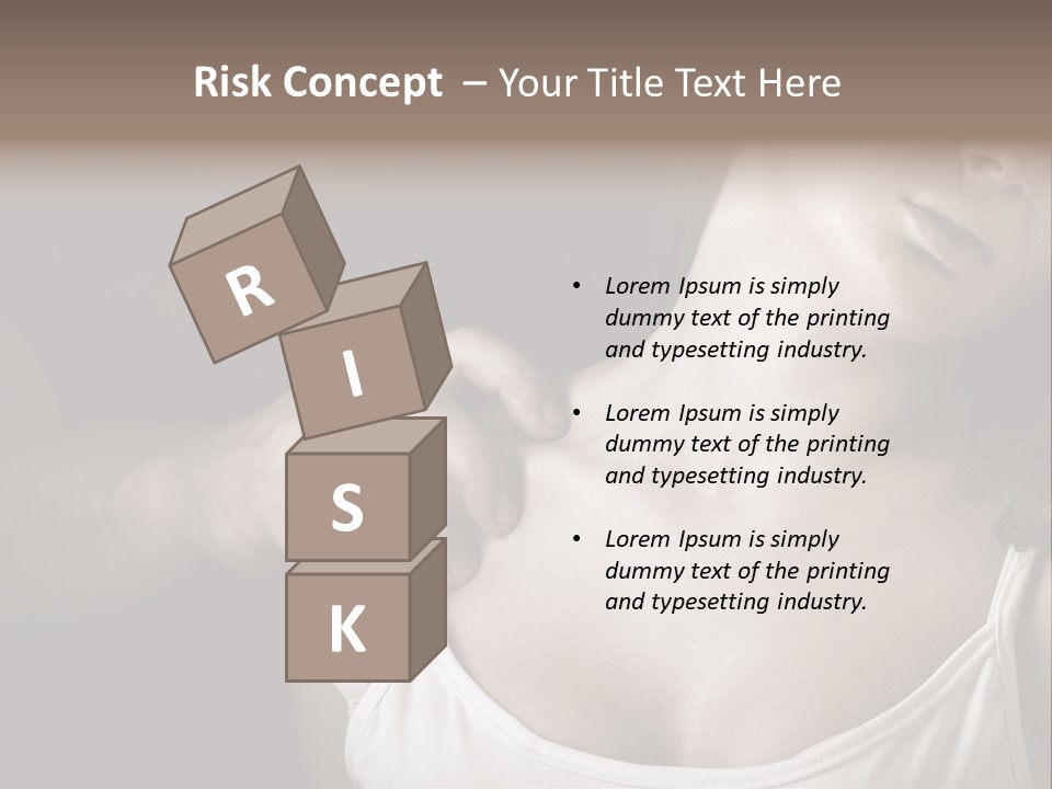 Pain Depression Abused PowerPoint Template