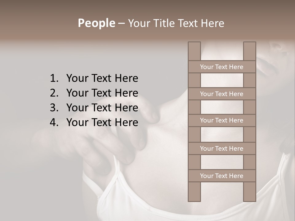 Pain Depression Abused PowerPoint Template